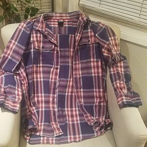 The North face flannel shirt